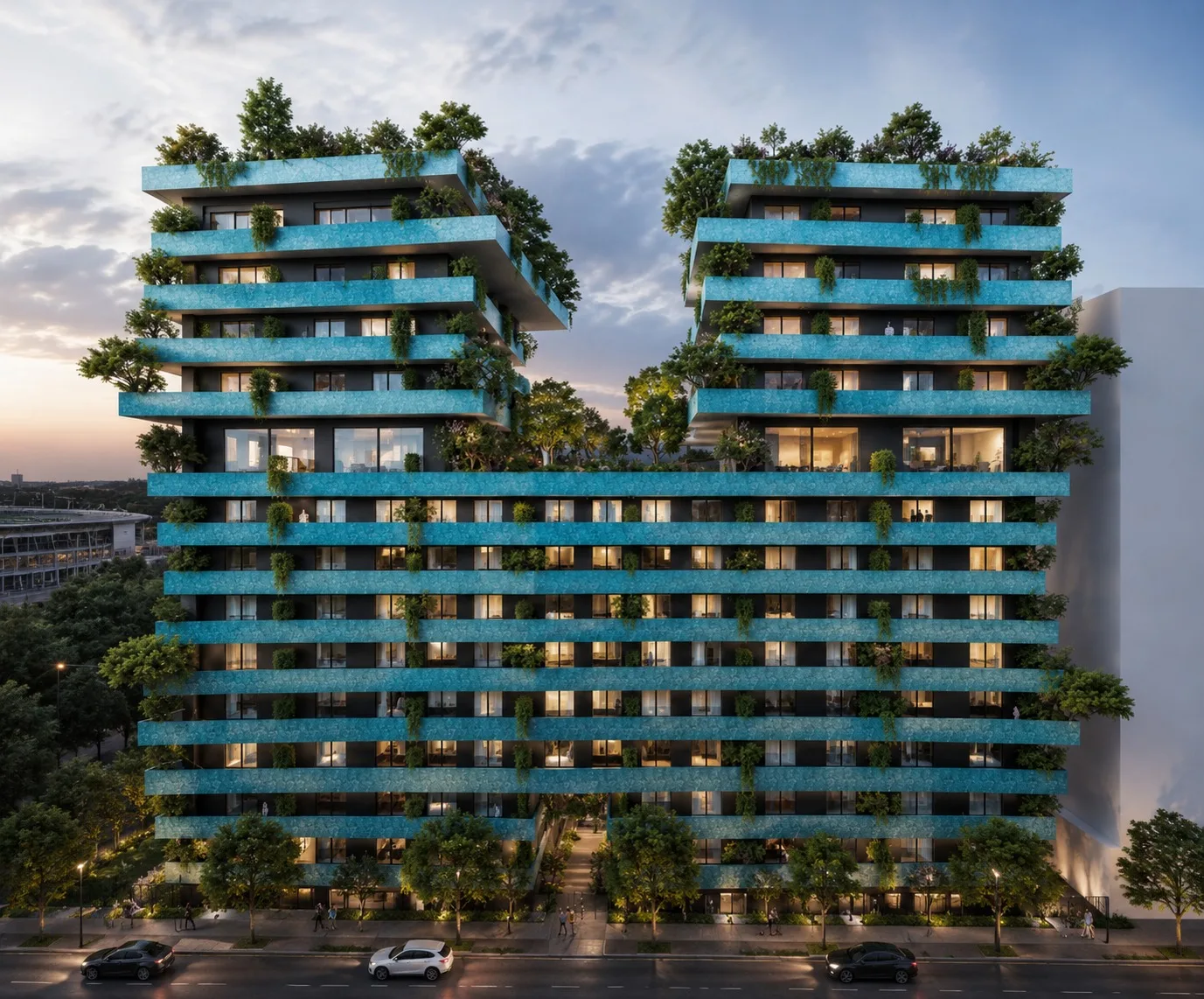 Azzure Living · architectural rendering